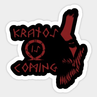 Kratos is coming Sticker